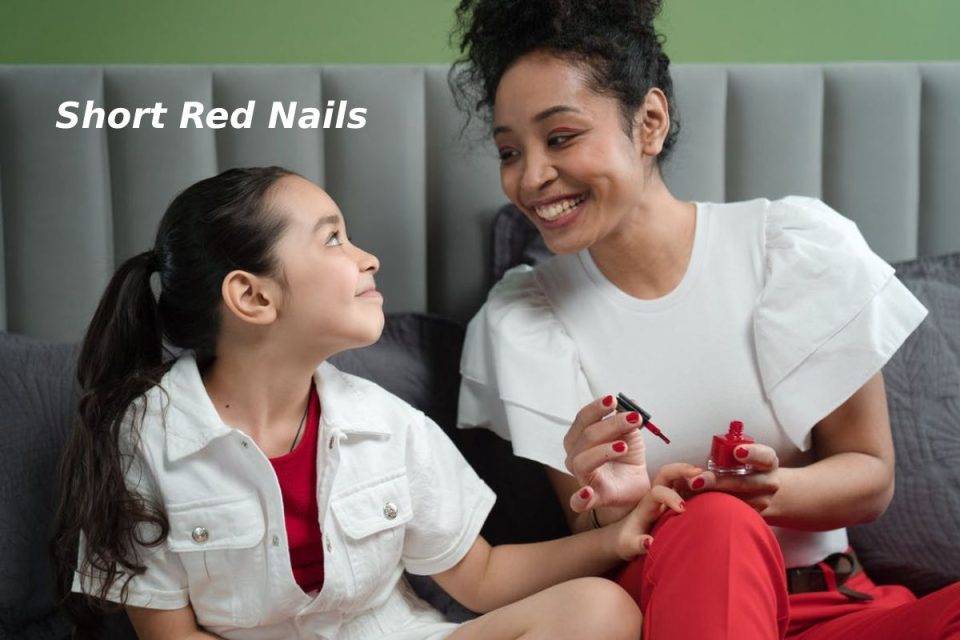 Short Red Nails