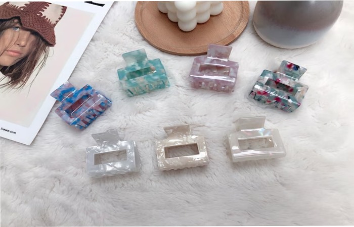 Square Hair Clips