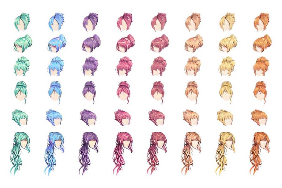 anime hair base